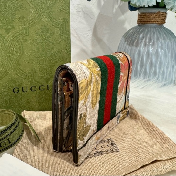 BRAND NEW GUCCI OPHIDIA FLORA WALLET - Picture 8 of 14